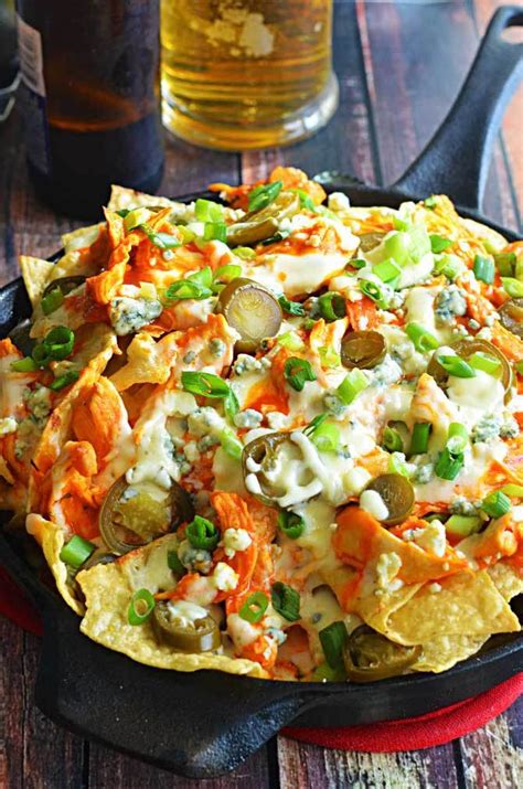 Loaded Buffalo Chicken Nachos The Best Authentic Mexican Recipes You