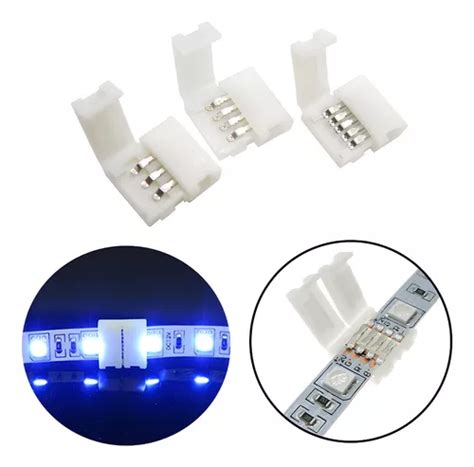 Pz Kit Broche Conector Unir Tiras Led Rgb Digitale P Mercadolibre