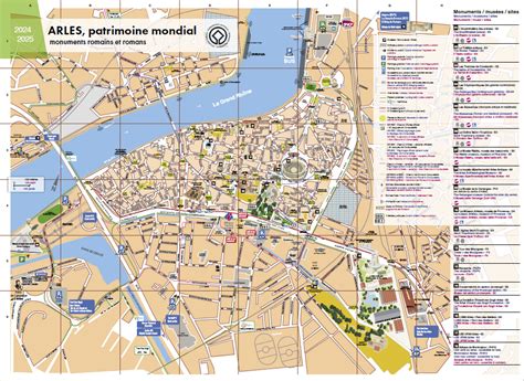 City map Arles - Tourist office of Arles - France