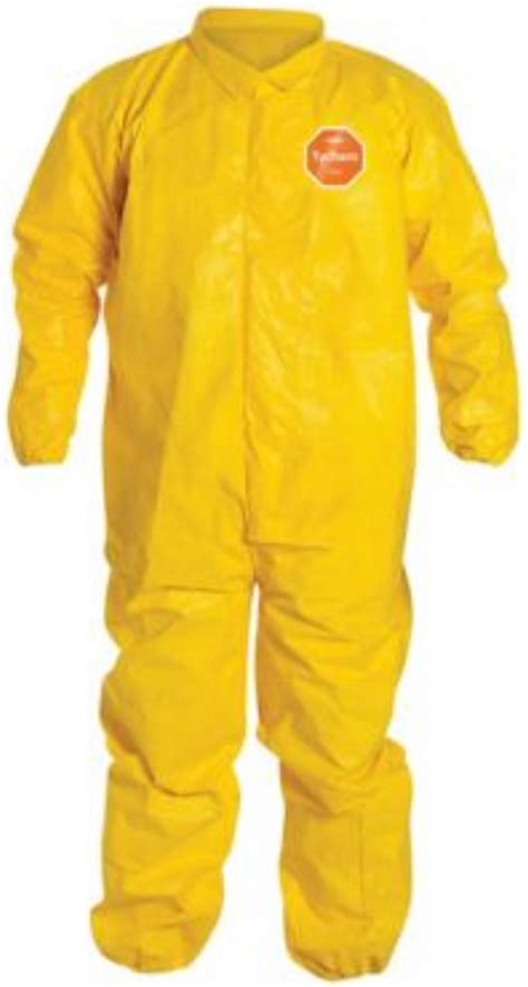 Dupont Tychem Qc Coveralls With Elastic Wrists And Ankles Qc