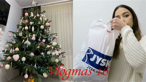 Vlogmas 16 Împodobim bradul haul Jysk Lidl Pepco YouTube