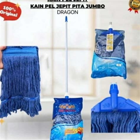 Jual Pel Lantai Jepit Pita Jumbo Merk Dragon Gagang Super Panjang Kain