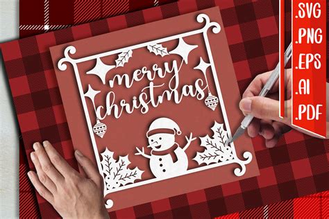 Christmas Papercut 5 Svg Eps Ai Png Pdf Graphic By Assalwaassalwa