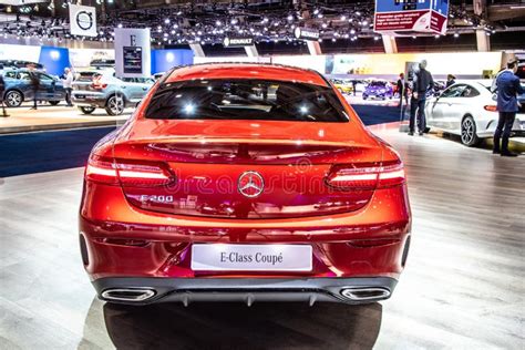 Mercedes E 200 Coupe At Brussels Motor Show Fifth Generation C238 E Class Car Produced By