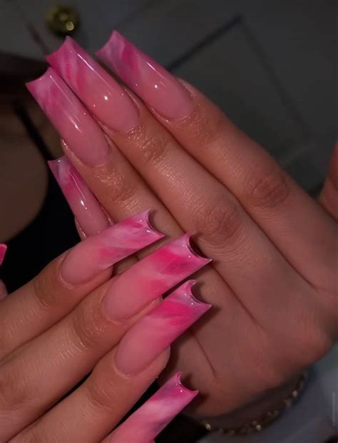 Pretty Pink Press On Nail Designs Aesthetic Barbie Inspired Pink