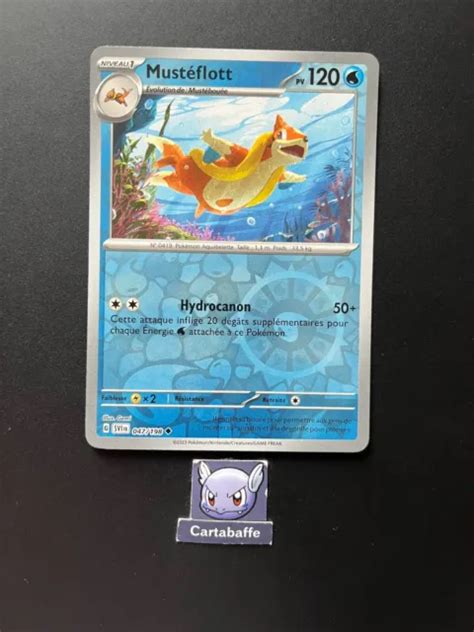 CARTE POKÉMON MUSTÉFLOTT 047 198 Reverse EV1 Ecarlate Violet NEUF EUR