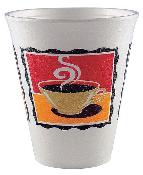 White Foam Disposable Hot Cold Cup 6GEE2 219869 Grainger
