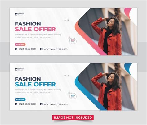 Premium Vector Fashion Sale Social Media Facebook Cover Design Template