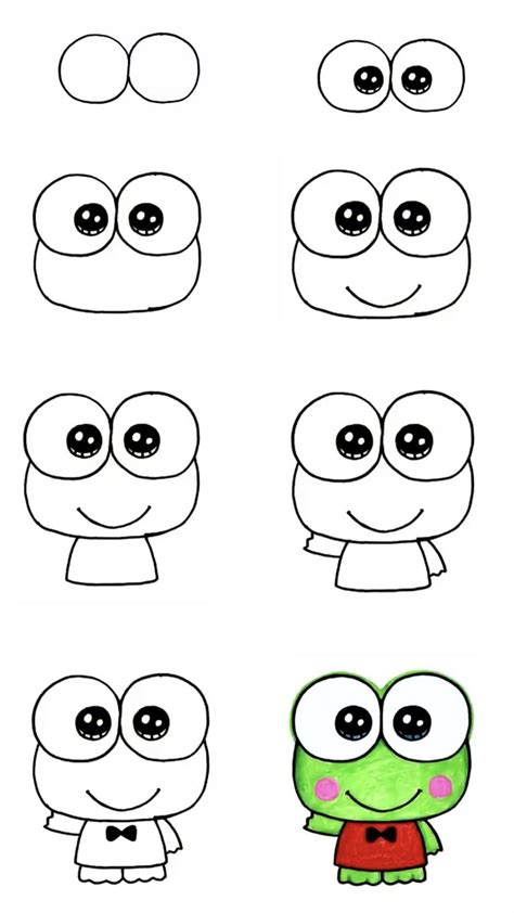 How To Draw Keroppi Frog