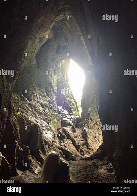 Inside Thor’s Cave Stock Photo - Alamy