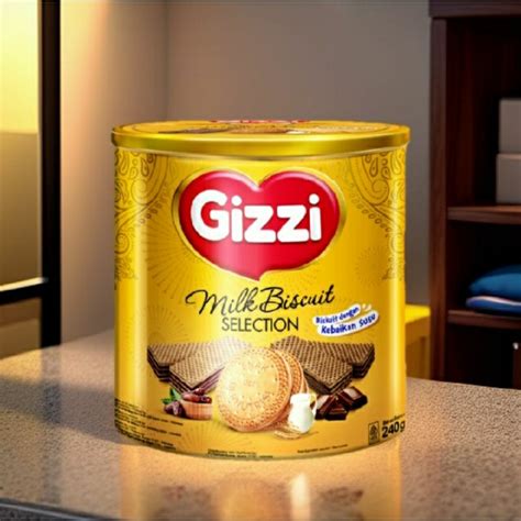 Jual Gizzi Milk Biscuit Selction Biskuit Untuk Parcel Lebaran Kaleng