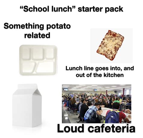 “School lunch” starter pack : r/starterpacks