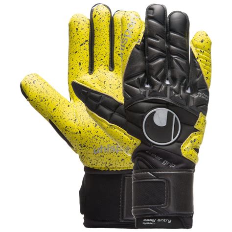 Uhlsport Goalkeeper Gloves SPEED UP Supergrip HN Black Yellow LIMITED