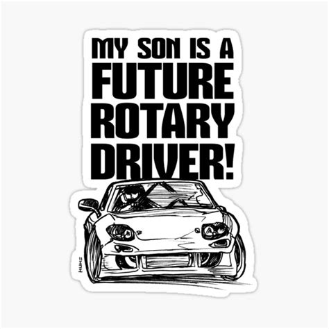 Son Rotary Sticker For Sale By Sketchnkustom Redbubble