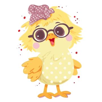 Chicken Clipart Cute Chicken Wearing A Hat Cartoon Character Vector