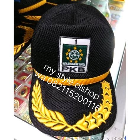 Jual TOPI PKB JARING TOPI PKB TERBARU ATRIBUT PARTAI KEBANGKITAN BANGSA