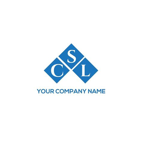 Csl Letter Logo Design On White Background Csl Creative Initials