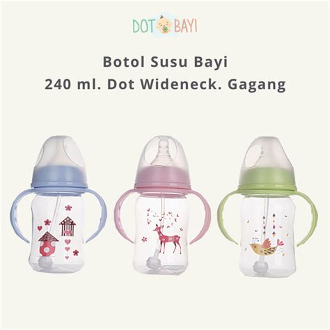 Jual DBY Nuka Botol Susu Bayi Gagang Dot Wideneck 240 Ml Shopee