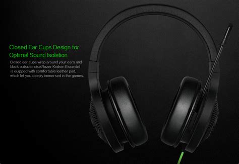 Razer Kraken Essential Gaming Headset with Mic Black