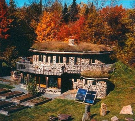 A Rustic Earth Sheltered House W Second Story Deck Earthcovered Homes Underground Homes