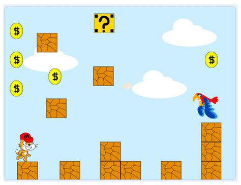 Make an Easy Mario Platformer Game on Scratch