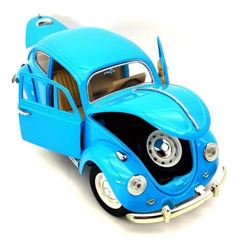 Carrinho De Ferro Miniatura Fusca 1967 Coleçao Carros 1 18