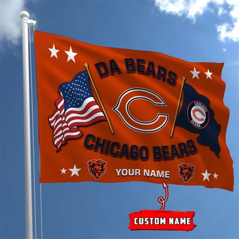 chicago bears football house flag nousty