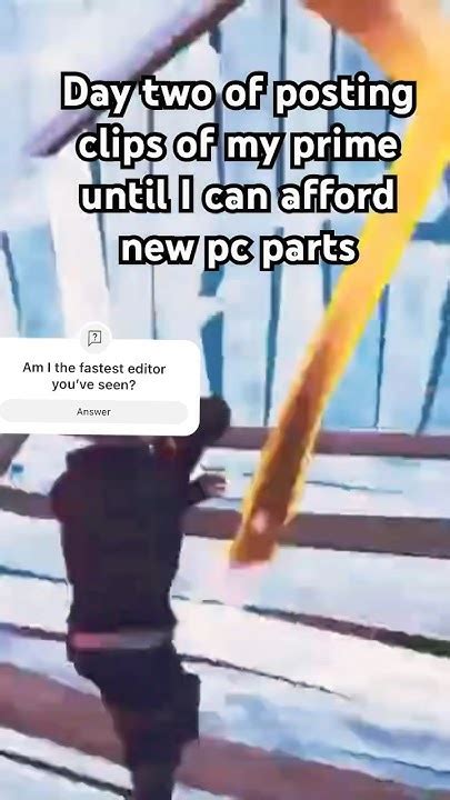 Day 2 Of Posting Fortnite Clips Until I Can Afford New Pc Parts😢