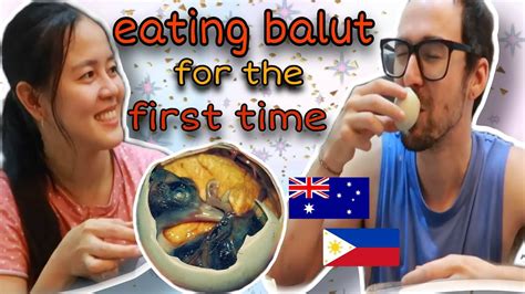 Foreigner Eating Filipino Exotic Food Balut For The 1st Time