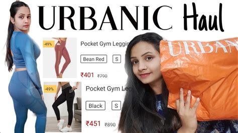 Urbanic Haulurbanic Gym Wear Haul₹990 Sale Gym Leggings Reviewby Styledstock Youtube