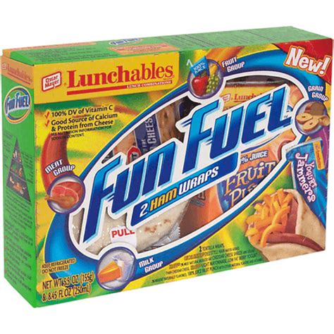 Lunchables Fun Fuel Lunch Combinations 2 Ham Wraps Shop Wades