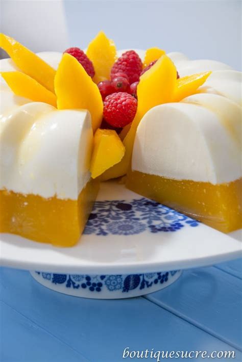 Gelatina De Mango Y Queso Crema Gelatin Recipes Mango Recipes Jello