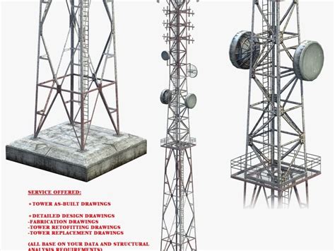 Telecom Towerinfrastructures As Built Andor Detailed Design Drawings