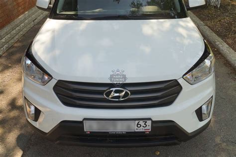 Накладки на фары на Hyundai Creta АБС пластик. Купить накладки на фары ...