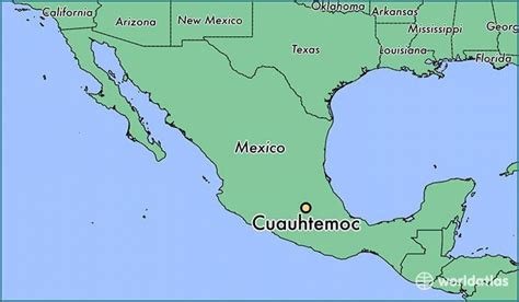 Cuauhtemoc Mexico map - Map of cuauhtemoc Mexico (Mexico)