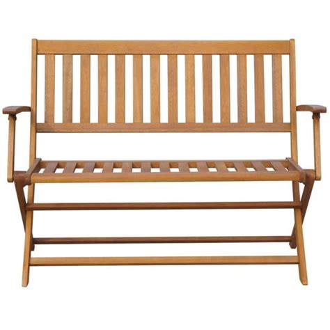 Lex Banc De Jardin Avec Coussin Cm Bois D Acacia Massif Qqmora