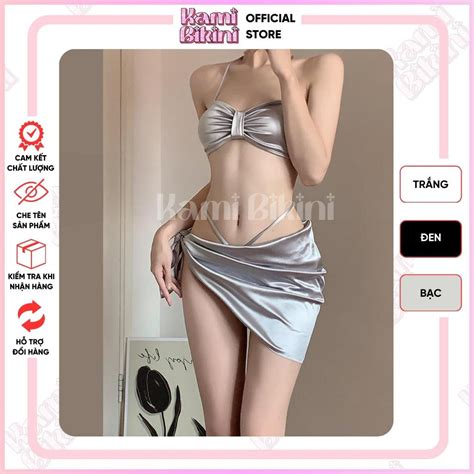 Set bikini Nữ chi tiết sang chảnh BLINGBLING nhũ bóng sẵn đẹm mút kèm