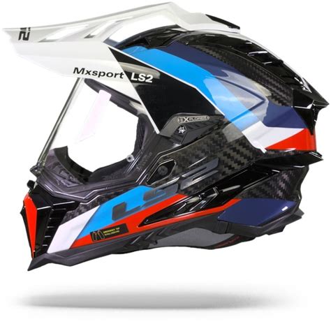 Jual Helm Ls Mx Explorer Carbon Frontier Gloss Black Blue Shopee