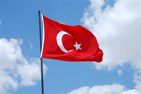 HD wallpaper: Flag of Turkey, Background, Blow, Country, Flag, blue ...