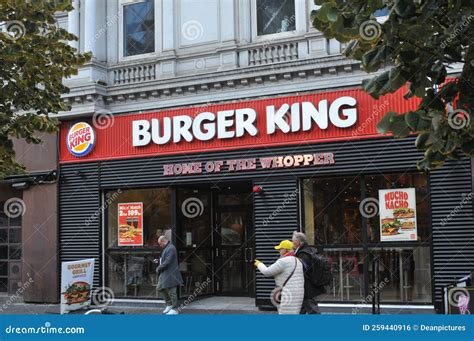 Ameican Chain Burger King Fast Food Retaurant In Copenhagen Editorial