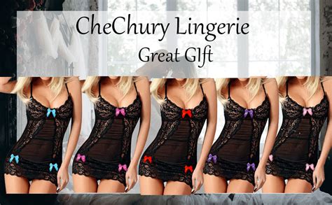 CheChury Sexy Lingerie Lace Mesh Nightwear Hollow Out See Through