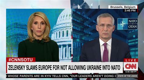 Bash Presses Nato Chief On Why Ukraine Wasn T Allowed To Join Alliance