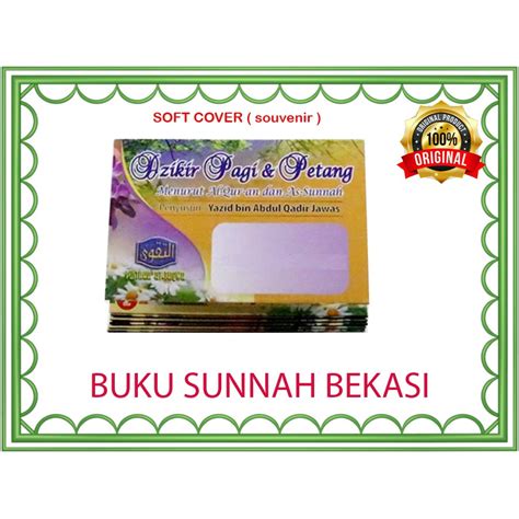 Jual Souvenir Dzikir Pagi Dan Petang Lipat Pustaka At Taqwa Dzikir