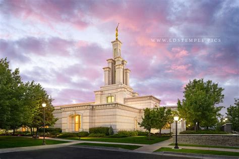 columbia-river-temple-pastel-sunset - LDS Temple Pictures