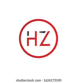 Letter Hz Logo Design Vector Template Stock Vector Royalty Free