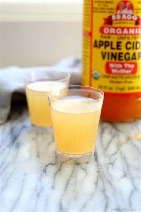 Apple Cider Vinegar Shots (ACV Shots) - Delightful Mom Food