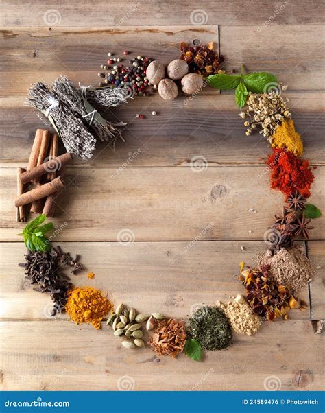 Beauty Of Spices And Herbs Stock Photo Image Of Colors