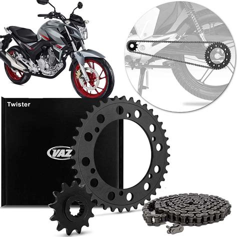 KIT RELAÇÃO CB TWISTER 250 2016 RETENTOR VAZ Duas Rodas Moto Peças