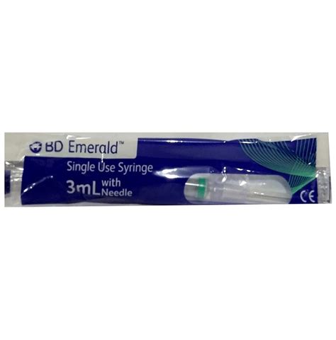 BD Emerald 3ml Syringe With Needle 24G X 1inch Buy Packet Of 1 Syringe