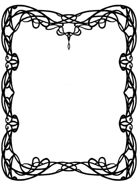 Art Nouveau Borders - ClipArt Best